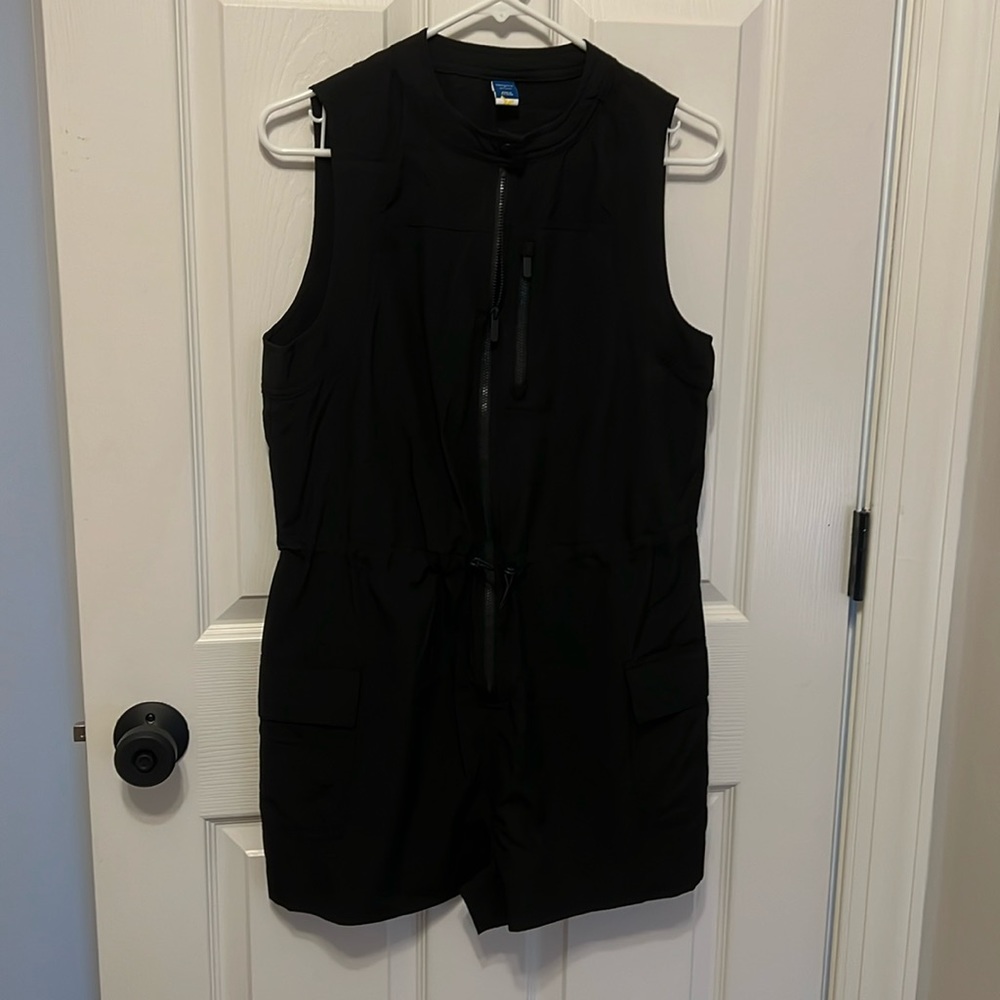 Sleeveless Black Short Jumpsuit